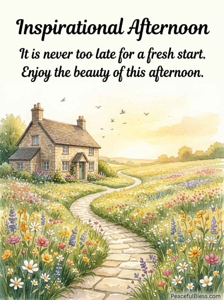 A soothing watercolor image of a peaceful stone