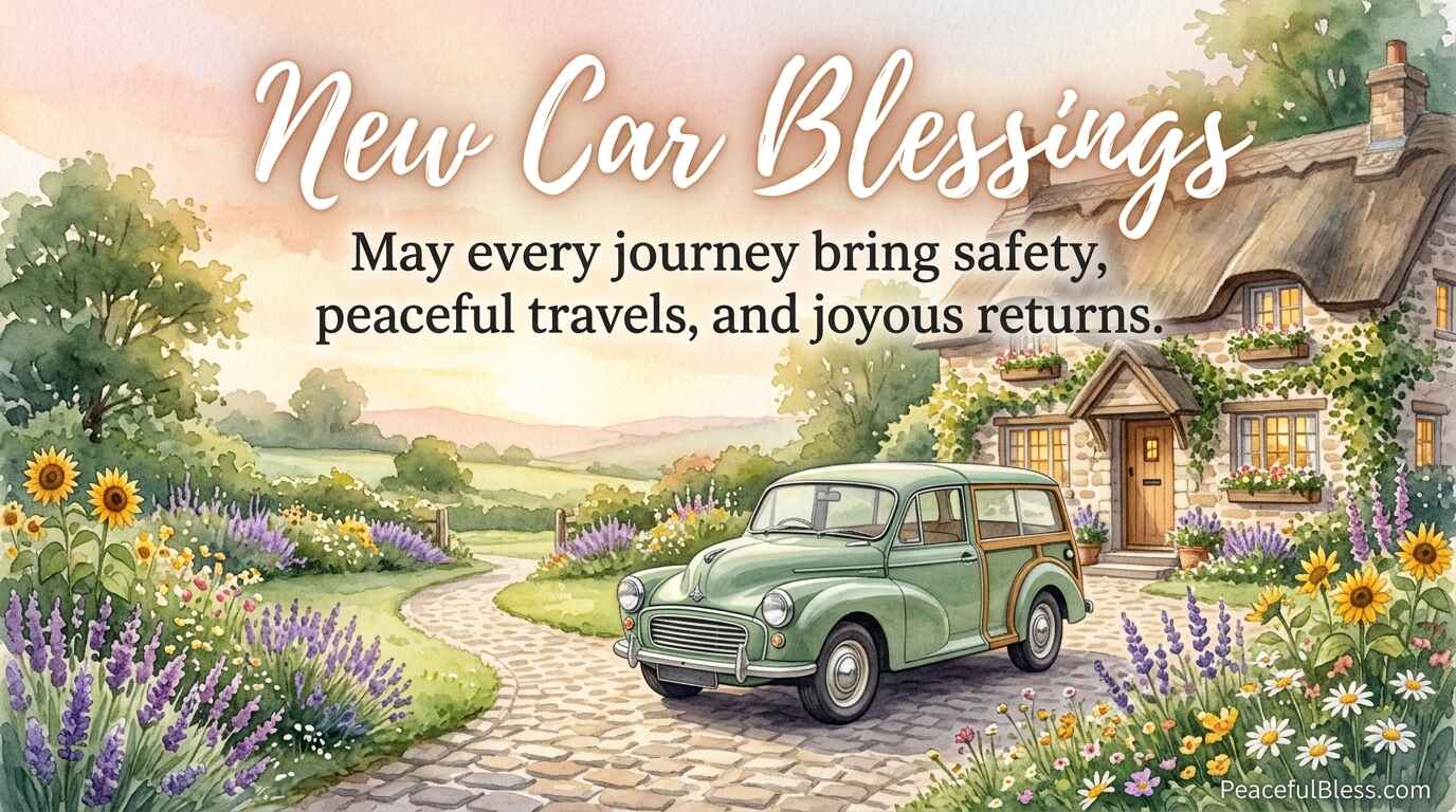 Blessings for a new car