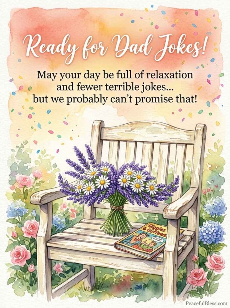 A playful watercolor illustration of a mustache shape made of flowers, a comic book, and floating confetti.