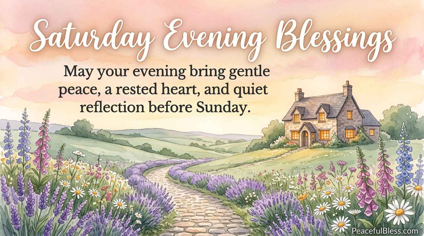 Saturday Evening Blessings